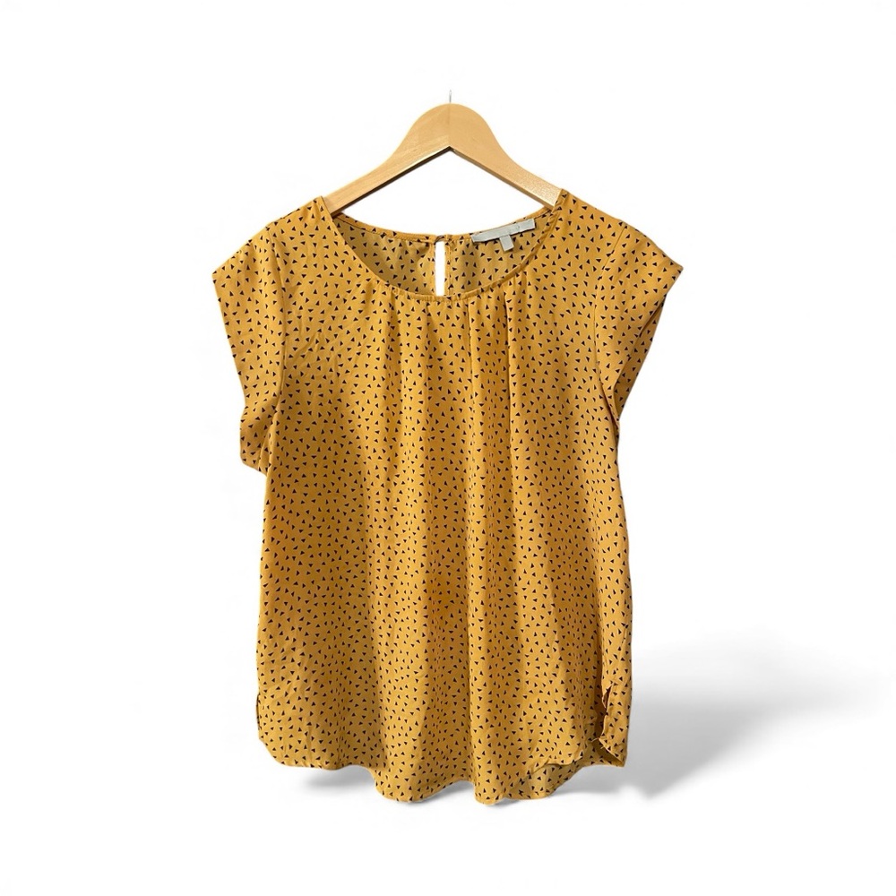 Sweet Rain Yellow Polka Dot Blouse - Picture 2 of 2